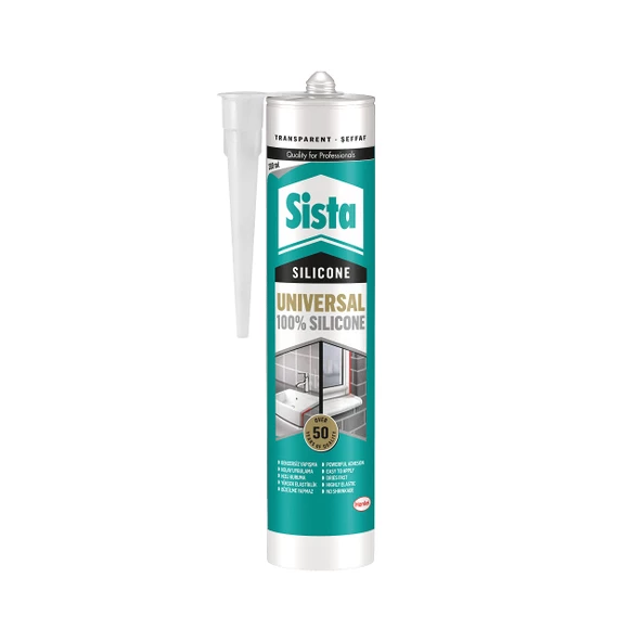 SİSTA UNİVERSAL ŞEFFAF SİLİKON 280ML ürün görseli 1
