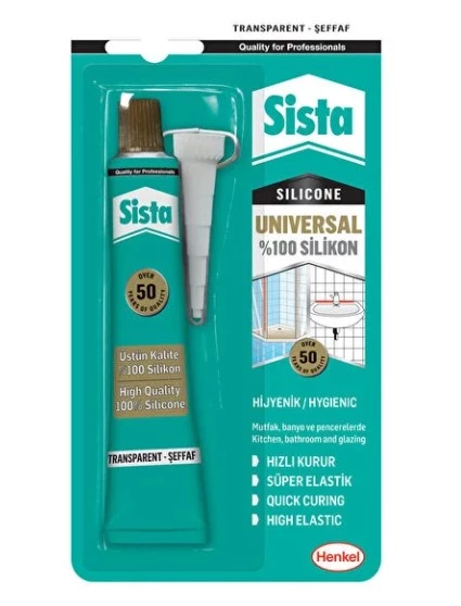 SİSTA ŞEFFAF SİLİKON 50 GR ürün görseli 1