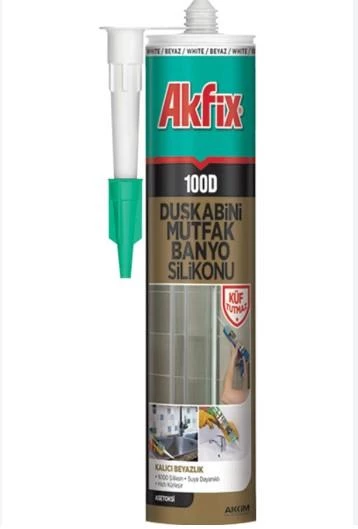 AKFİX DUŞAKABİN SİLİKONU BEYAZ 310 ML ürün görseli 1