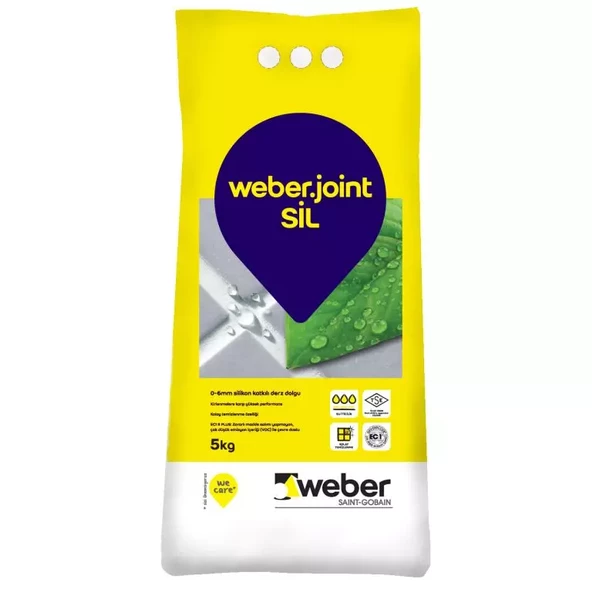 WEBER JOİNTSİL DERZ DOLGUSU 5 KG AÇIK GRİ 437 ürün görseli 1