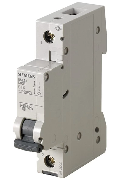 Siemens 5SL6125-7YA  1 Fazlı  25 Amper C Tipi  6kA Otomatik Sigorta ürün görseli 1