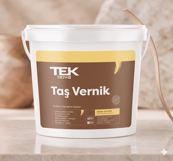 TEK TAŞ VERNİK SU BAZLI 0,75 LT - Resim 2