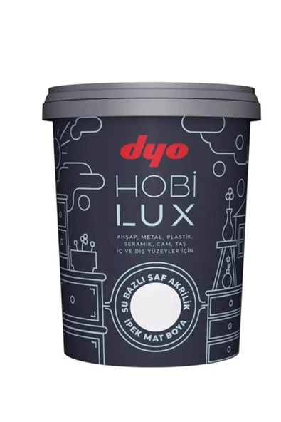 DYO HOBİLUX HOBİ BOYASI 0001 BEYAZ 0,9 LT ürün görseli 1