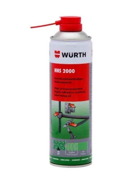 Würth Hhs 2000 Sıvı Gres Tutunma Özellikli Yağlayıcı 500 ml 1 Adet ürün görseli 1