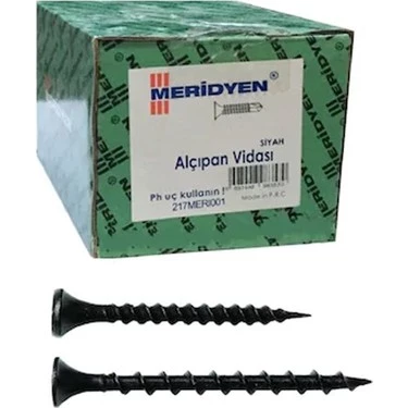 MERİDYEN 3,5X45 ALÇIPAN VİDASI SİVRİ 500 ADET ürün görseli 1
