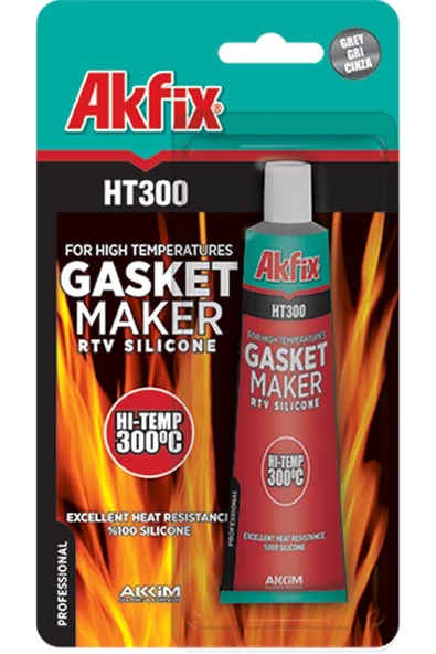 AKFİX YÜKSEK ISI SIVI CONTA KIRMIZI 50 GR ürün görseli 1