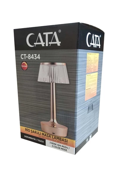 RİO ŞARJLI MASA LAMBASI DOKUNMATİK (CT-8434) - Resim 2