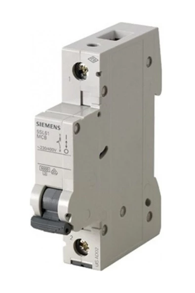 Siemens 5sl6120-6ya 1 Fazlı 20 Amper B Tipi Çabuk Karakterli 6ka Otomatik Sigorta ürün görseli 1