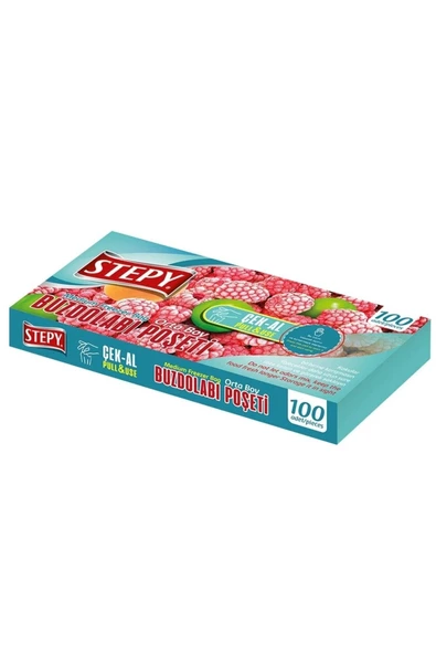 STEPY BUZDOLABI POŞETİ ORTA BOY 100 ADET ÇEK-AL ürün görseli 1
