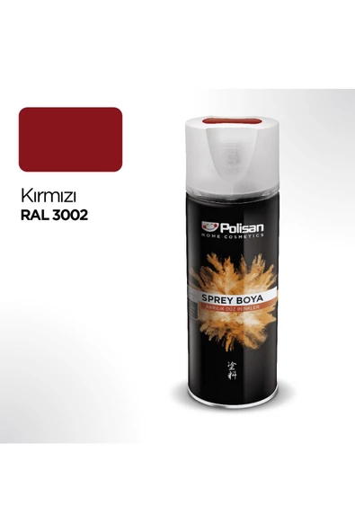 POLİSAN AKRİLİK  SPREY KIRMIZI-RAL 3002 400 ML 97703200410 ürün görseli 1