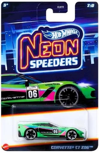 Hot Wheels Neon Speeders Corvette C7 Z06 HRW81 ürün görseli 1