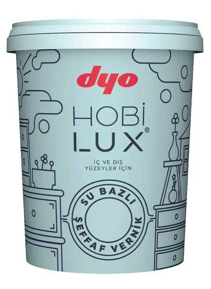 DYO HOBİLUX ŞEFFAF VERNİK PARLAK 0.9 LT ürün görseli 1