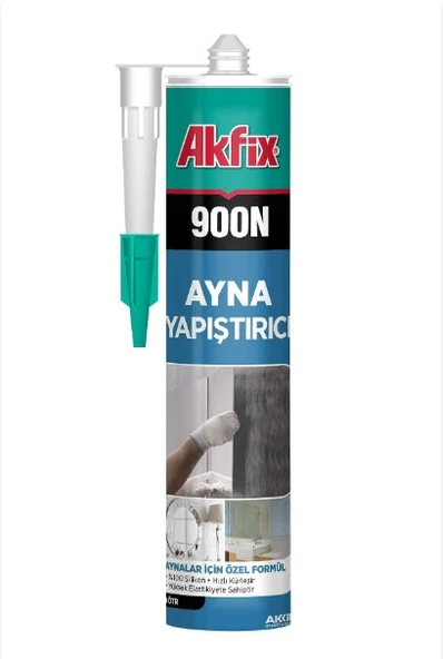 AKFİX AYNA SİLİKONU ŞEFFAF 280 ML ürün görseli 1