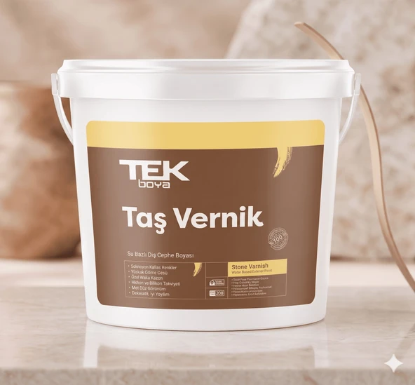 TEK TAŞ VERNİK SU BAZLI 2.5 LT ürün görseli 1