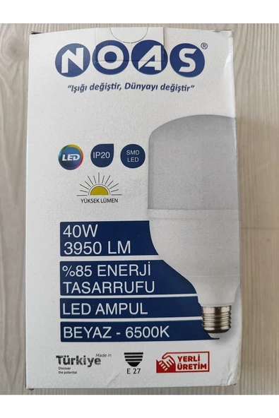 Noas 40w Torch Ampul Beyaz Işık 6500 K ürün görseli 1