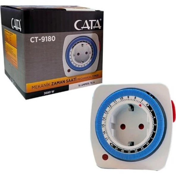CATA MEKANİK ZAMAN AYARLI PRİZ TİPİ (CT-9180) ürün görseli 1