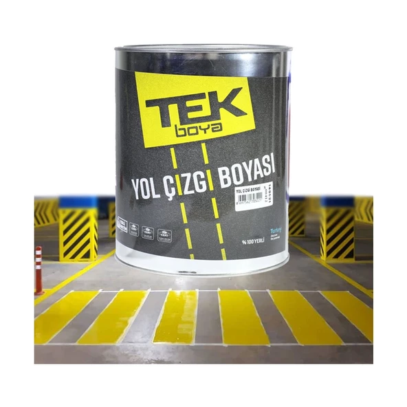 TEK TRAFİK YOL ÇİZGİ BOYASI SARI 1,75 LT ürün görseli 1