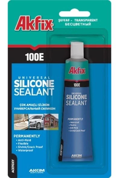 AKFİX 100E BEYAZ SİLİKON 50 ML ürün görseli 1