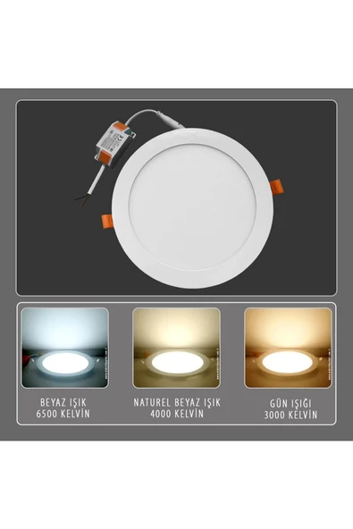 CATA 15 W SLİM LED PANEL GÜNIŞIĞI (CT-5148) - Resim 2