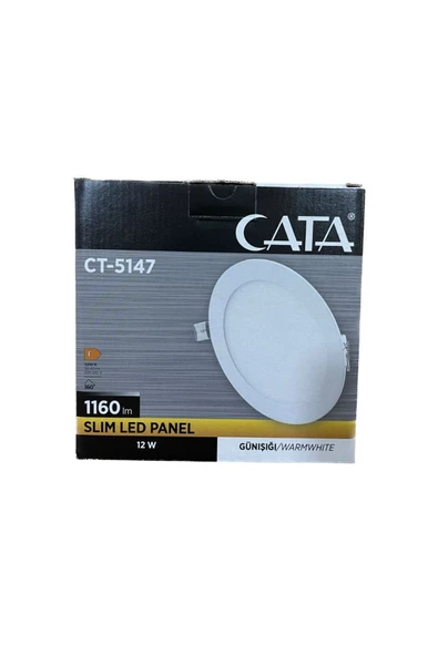 CATA 12W SLİM LED PANEL GÜNIŞIĞI (CT-5147) - Resim 2