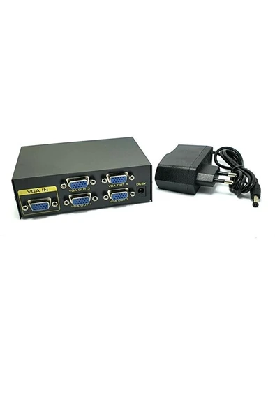 4port 1/4 VGA Splitter TK-1504 ürün görseli 1