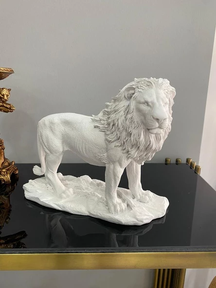 Aslan Biblo Heykel - Resim 4