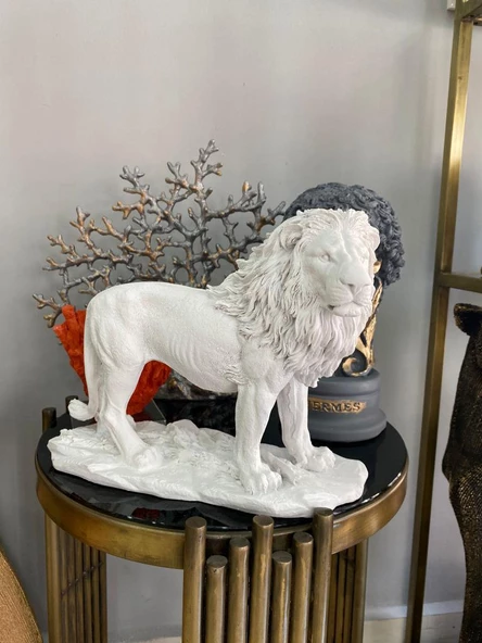 Aslan Biblo Heykel - Resim 3