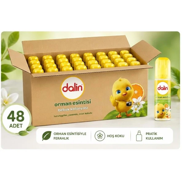 Dalin Bebek Kolonyası 150ML Orman Esintisi (Turunçgiller-Yasemin-Misk Kokulu) (48 Li Set) ürün görseli 1