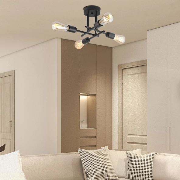 Glam 4 Lü Modern Plafonyer Genç Odası Mutfak Yatak Odası Avize ürün görseli 1