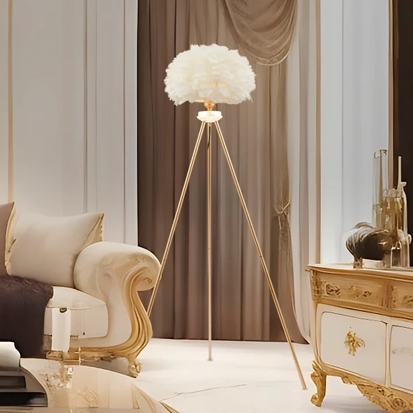 BELENAY GOLD LAMBADER Modern Oturma Odası, Yatak Odası, Salon Lambader ürün görseli 1