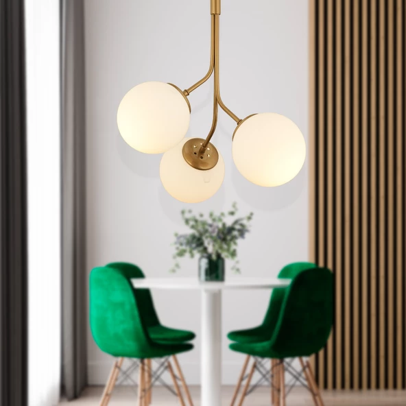 Artel 3Lü Eskitme Top Avize Modern Sarkıt, Mutfak Yatak odası Salon Avize ürün görseli 1