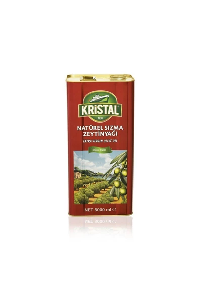 Kristal Natürel Sızma Zeytinyağı 5 L Teneke ürün görseli 1