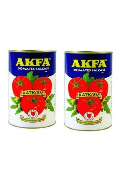 Akfa Domates Salçası Katkısız Teneke 2 Adet X 4300 Gram ürün görseli 1
