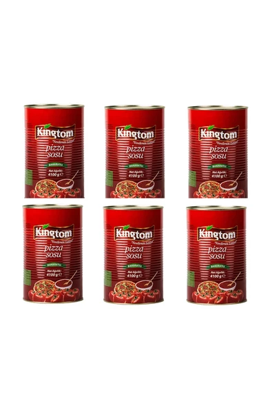 KİNGTOM Pizza Sosu 4.100 Gr X 6 Adet 24.600 Gr ( Baharatlı ) ürün görseli 1
