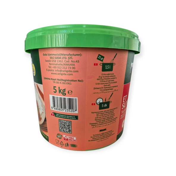 Seli Et Suyu Toz Bulyon 5 Kg - Resim 3