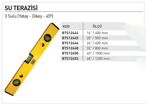 BTS Su Terazisi 80 CM BTS12448 - Resim 2