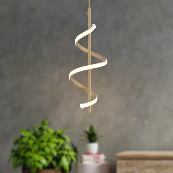 Leatrice Tekli Eskitme 3 Renkli 20 Watt Ledli Modern Oturma Odası, Koridor, Salon Led Avize ürün görseli 1