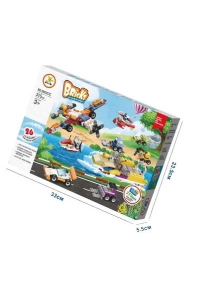 Kızılkaya Oyuncak Lego İş Makineleri 315 Parça KZL-SM207C ürün görseli 1