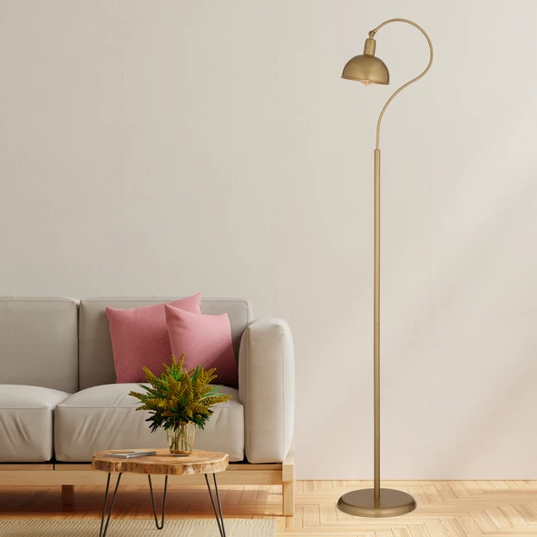 Angora Eskitme Dekoratif Tasarım Retro Modern Metal Lambader ürün görseli 1