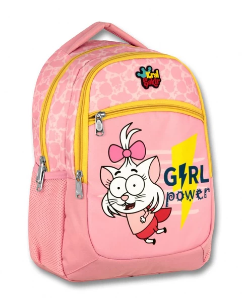 Ümit Çanta Kral Şakir Girl Power Pembe Kız Çocuk İlkokul Çantası ürün görseli 1
