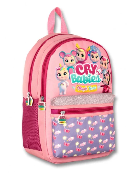 Cry Babies Fantasy Kız Çocuk Simli İlkokul Sırt Çantası - Pembe ürün görseli 1