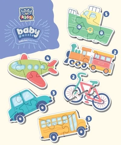 Art Puzzle Taşıtlar Baby 5821 - Resim 2