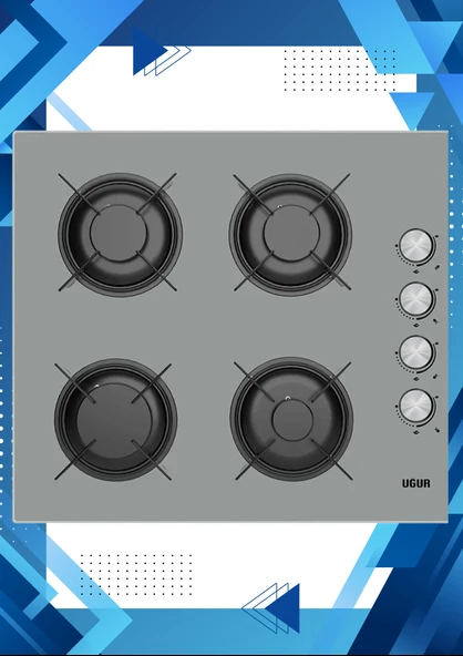 UĞUR UEO 6040WO GCY 2R1 CAM SETÜSTÜ OCAK ürün görseli 1