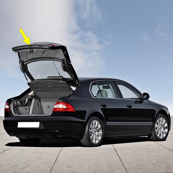 Skoda Superb 2009-2013 Arka Bagaj Sol Açma Kolu Düğmesi 5J0827566C ürün görseli 1