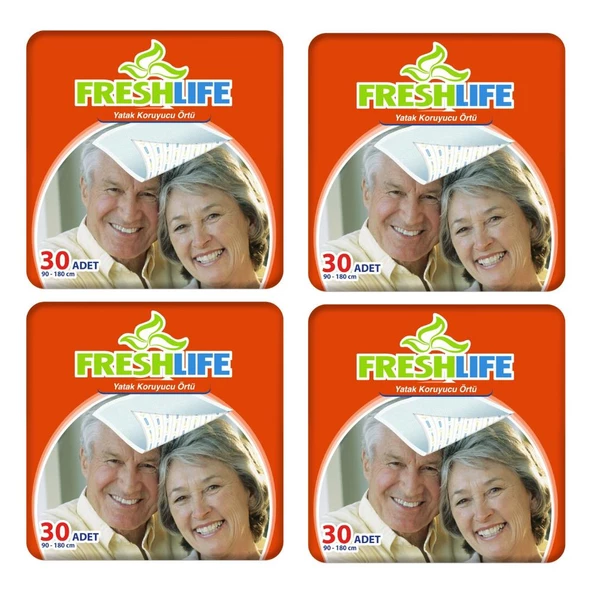 Freshlife 90x180 cm 30 Adet Yatak Koruyucu Örtü 4 Paket ürün görseli 1