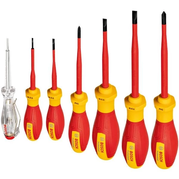 Bosch VDE Tornavida Seti SL/PH 7 parça (NF7) ürün görseli 1