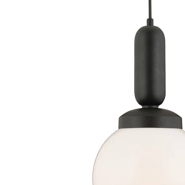 Arlo Tekli Siyah Modern Sarkıt Top Avize Mutfak Salon Sarkıt Avize - Resim 7