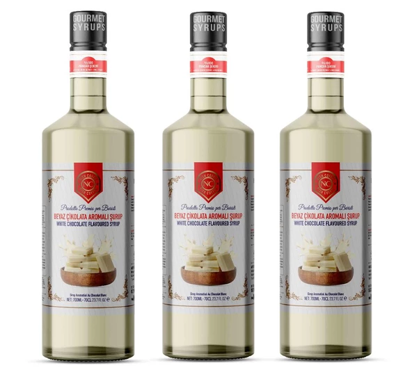 Nish Beyaz Çikolata Aromalı Şurup 3 x 700 ML-P ürün görseli 1