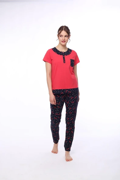 Pijadore 1447 Kadın Kısa Kollu Pijama Takım ürün görseli 1