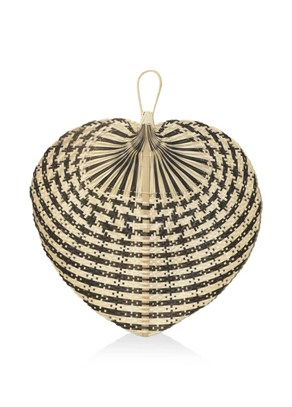 The Mia Dekoratif Bambu Duvar Dekoru Siyah 3x67x71 cm ürün görseli 1